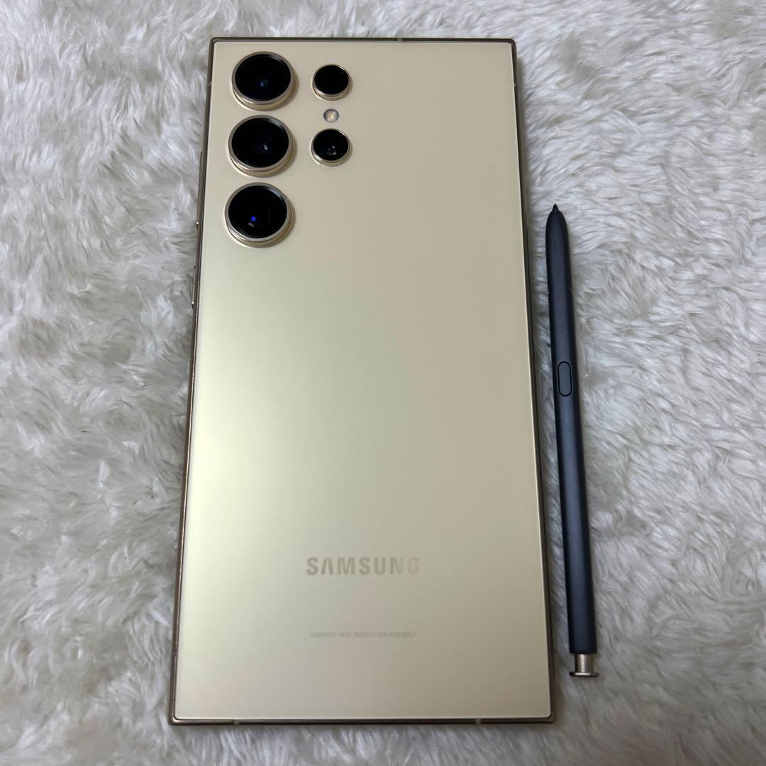 Galaxy S24 ultra 256GB チタニウムイエロー 美品 i22