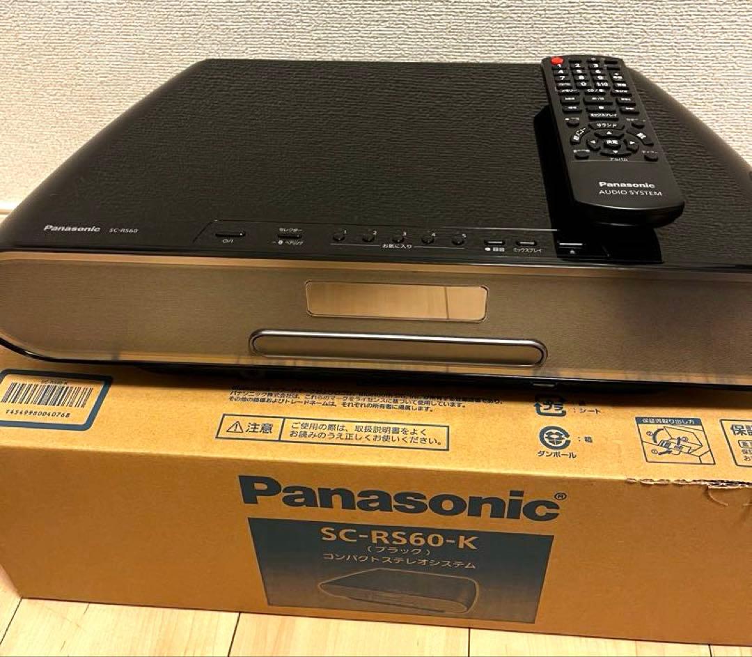 パナソニック コンパクトステレオシステム ブラック SC-RS60-K