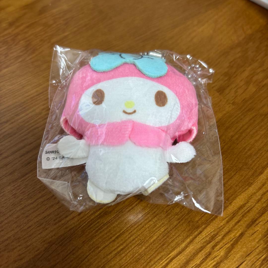 マイメロディ サンリオ ふわふわぬいぐるみボールチェーン ガチャ