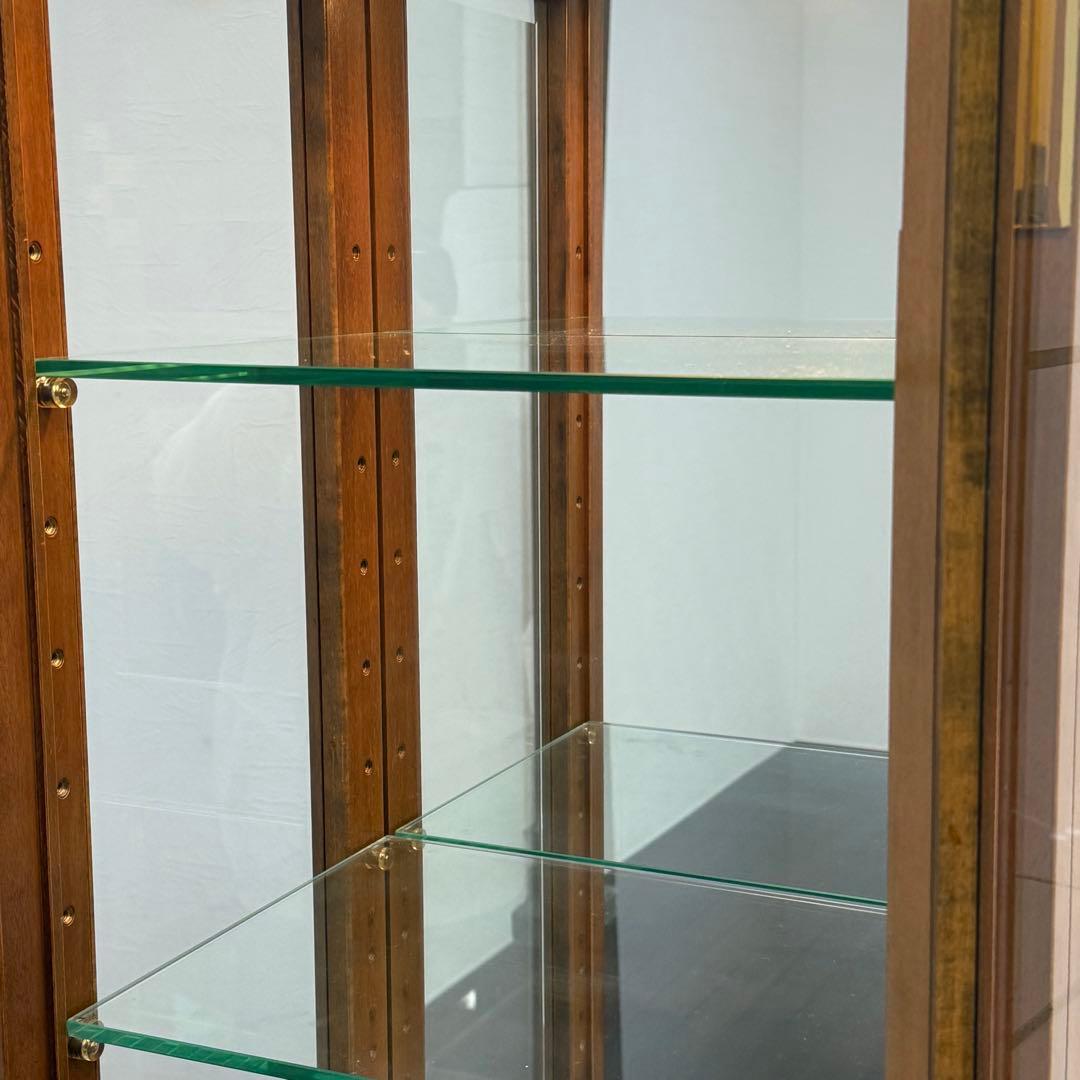 H112K59b カリモク ドマーニ モーガントン ライトコニャック 飾り棚