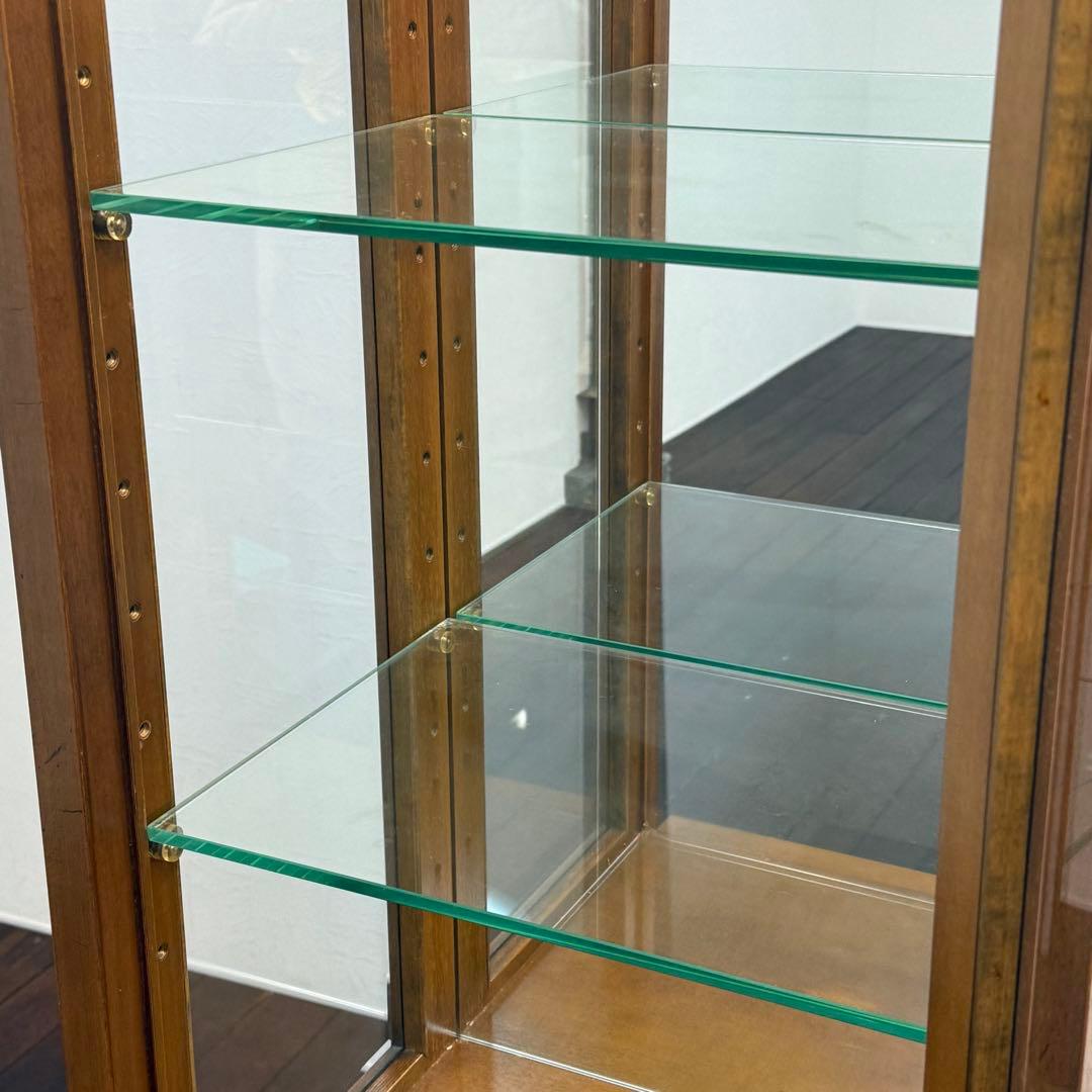 H112K59b カリモク ドマーニ モーガントン ライトコニャック 飾り棚