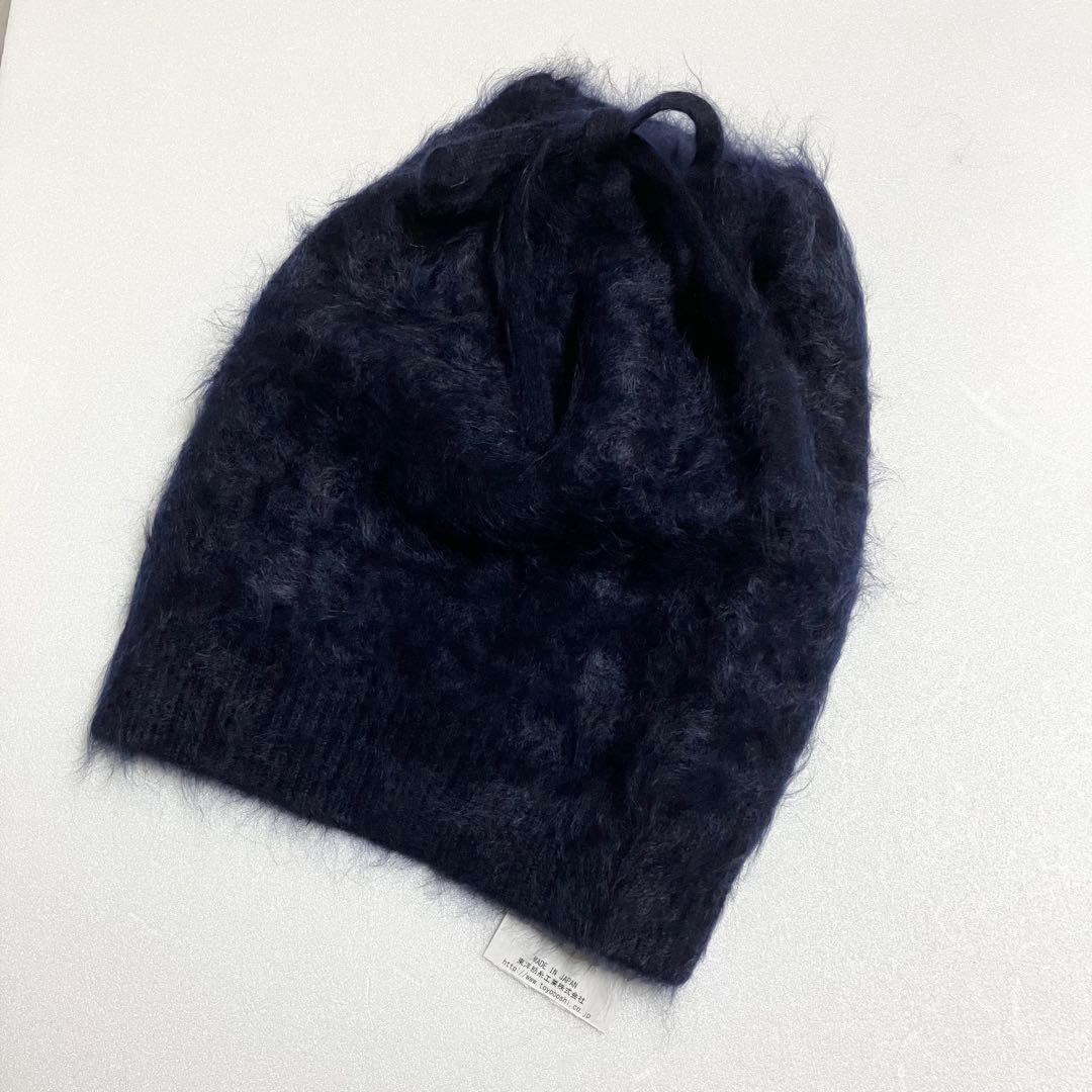 新品 カシミヤ ファー 100% ニット帽 ビーニー ネックウォーマー