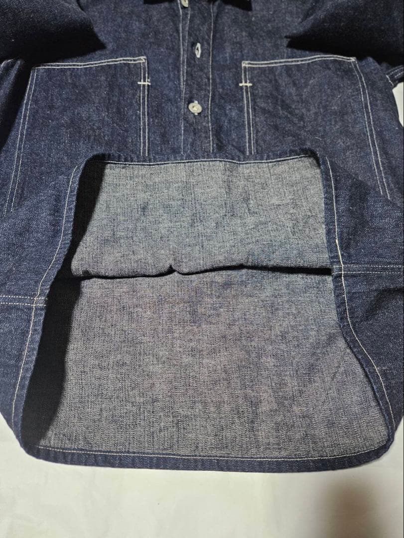 WAREHOUSE U.S.ARMY DENIM PULL OVER　サイズ38