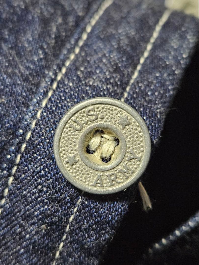 WAREHOUSE U.S.ARMY DENIM PULL OVER　サイズ38