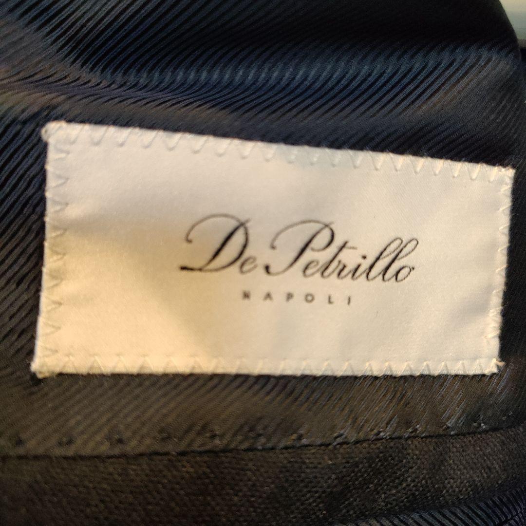 DePetrilloカシミヤネイビー ダブルブレスト テーラードジャケット