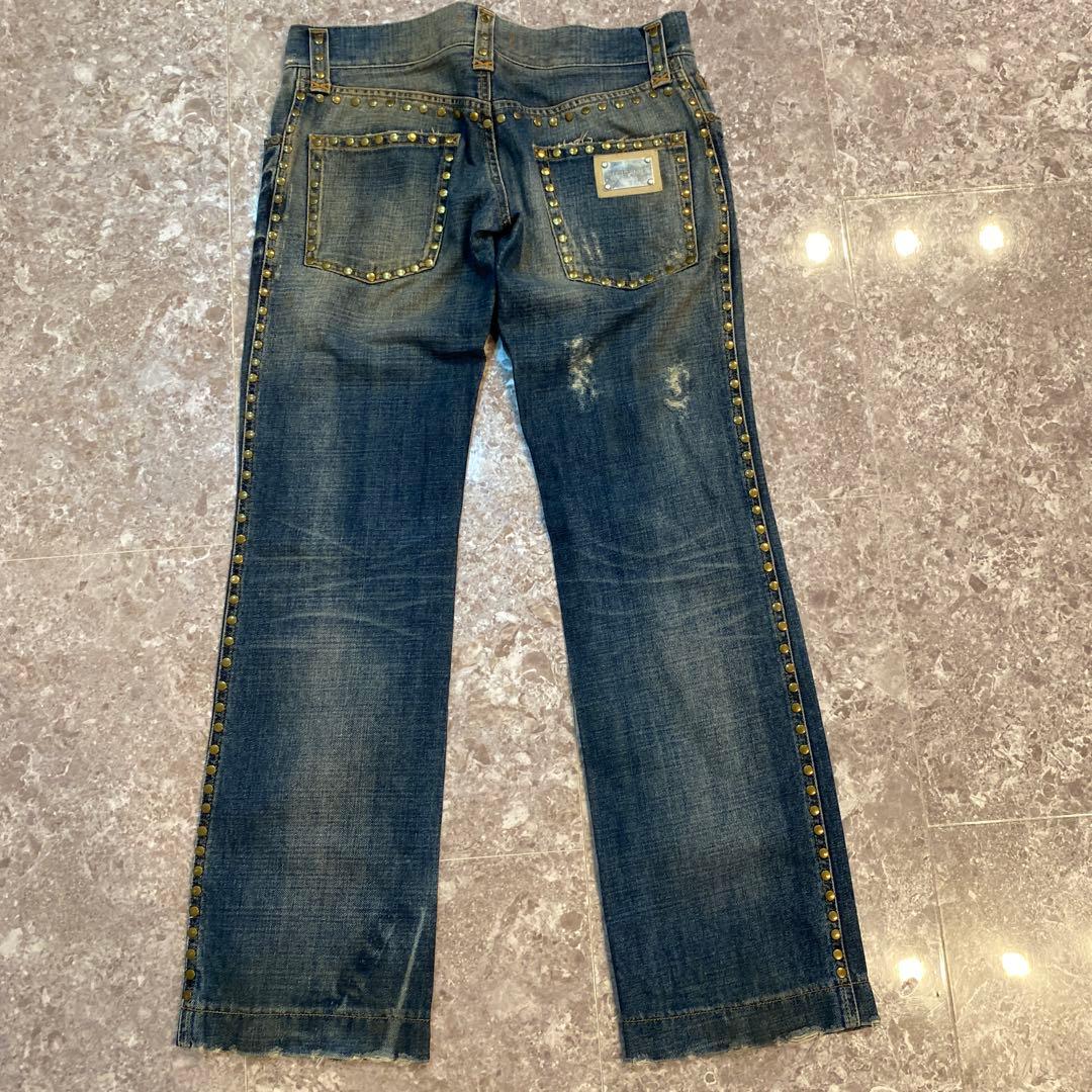 DOLCE&GABBANA ダメージデニムパンツ 44