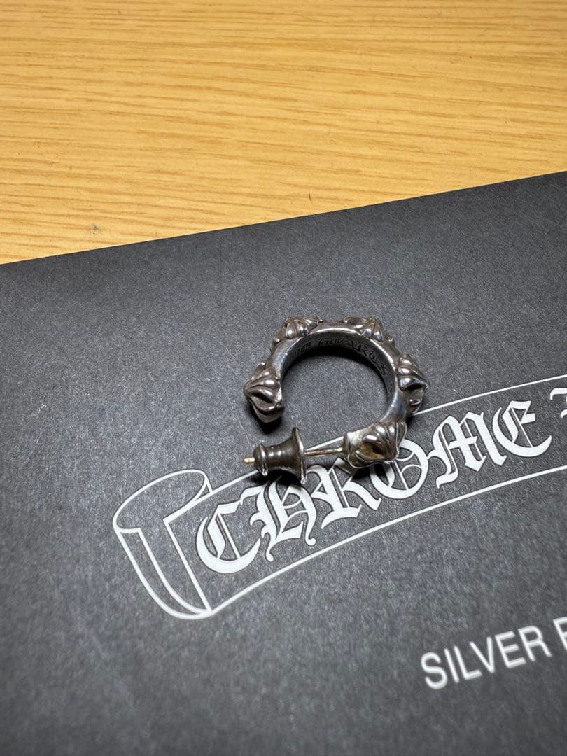 美品 CHROME HEARTS シルバー フープピアス