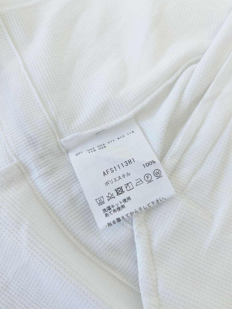 美品 and per se アンパスィ ゴルフ メンズL 白 フーディ パーカー