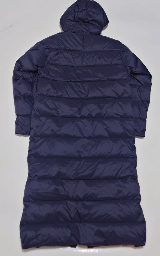 新品　adidas　アディダス　ロングダウンコート　ネイビー　S