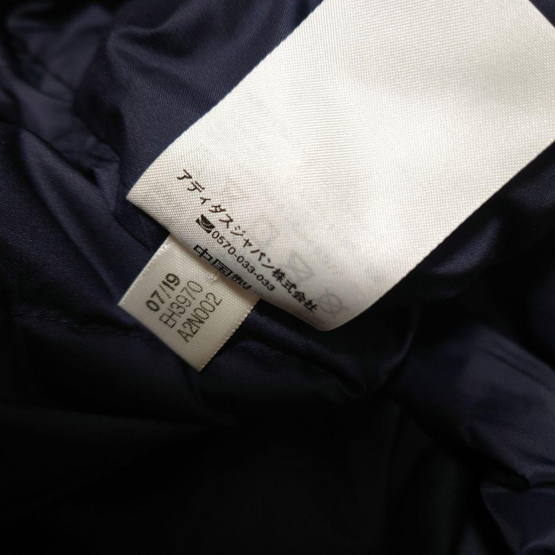 新品　adidas　アディダス　ロングダウンコート　ネイビー　S