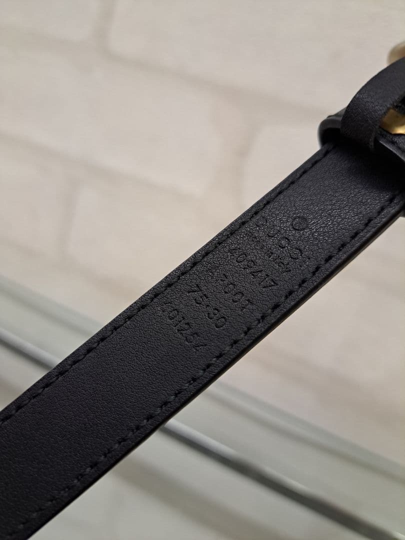 Lilly ★Gucci グッチ ダブルG スリムベルト