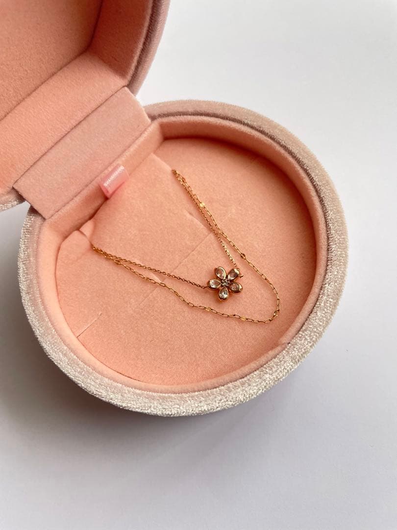 【4℃】sakura collection2022 ピンクゴールドブレスレット