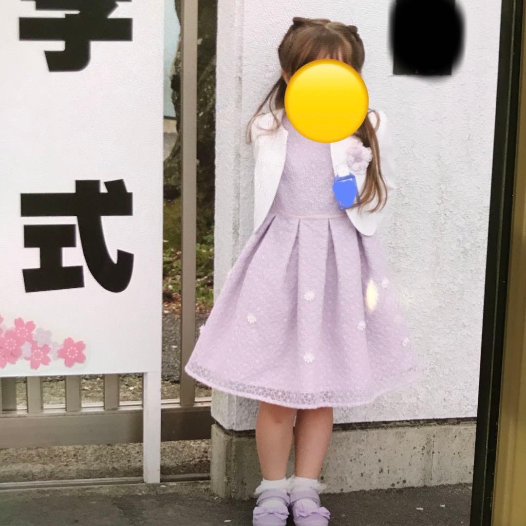 120 着画あり　petit main フォーマルワンピース&ジャケット