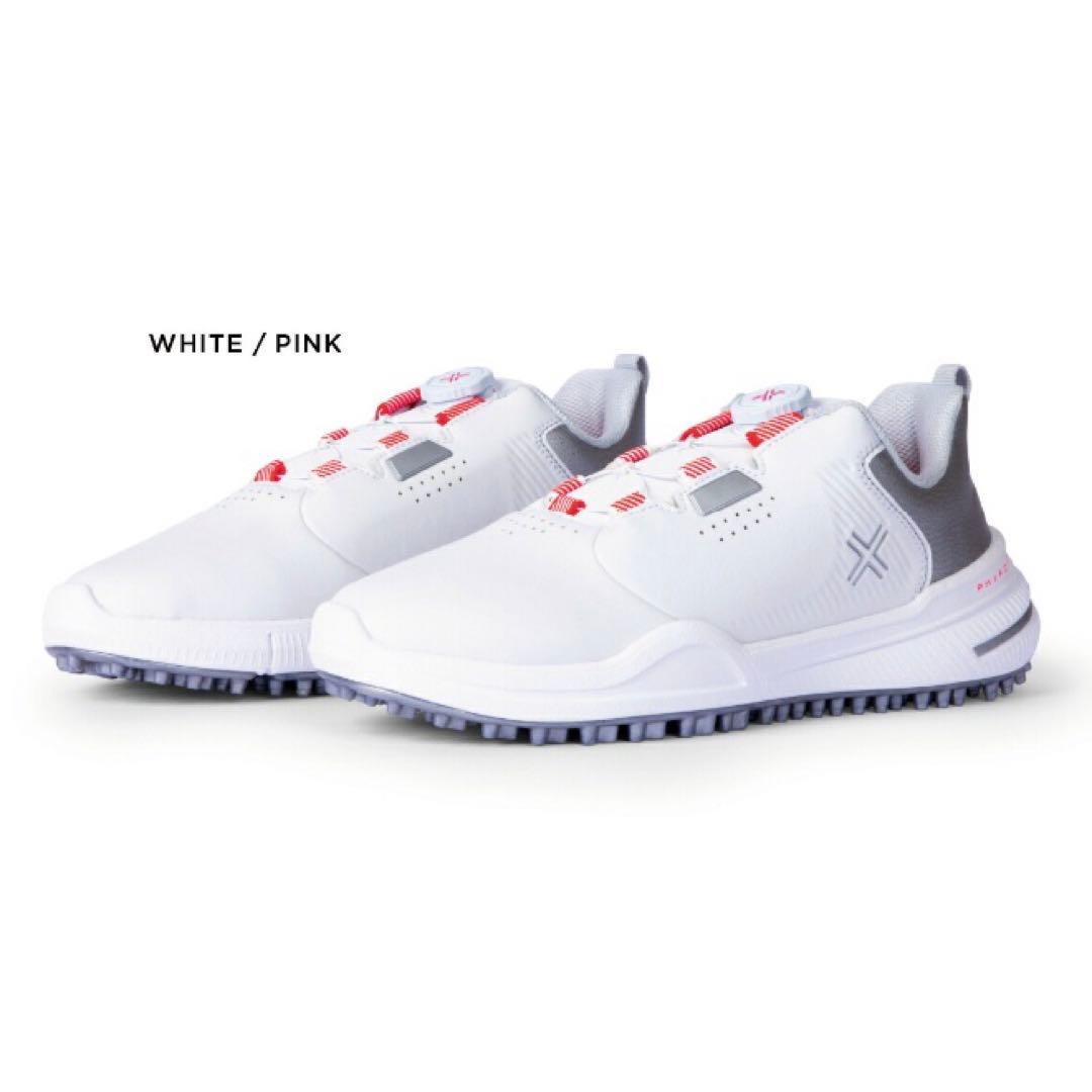 PAYNTR X 003 FF WO ゴルフシューズ ホワイト/ピンク　23.5