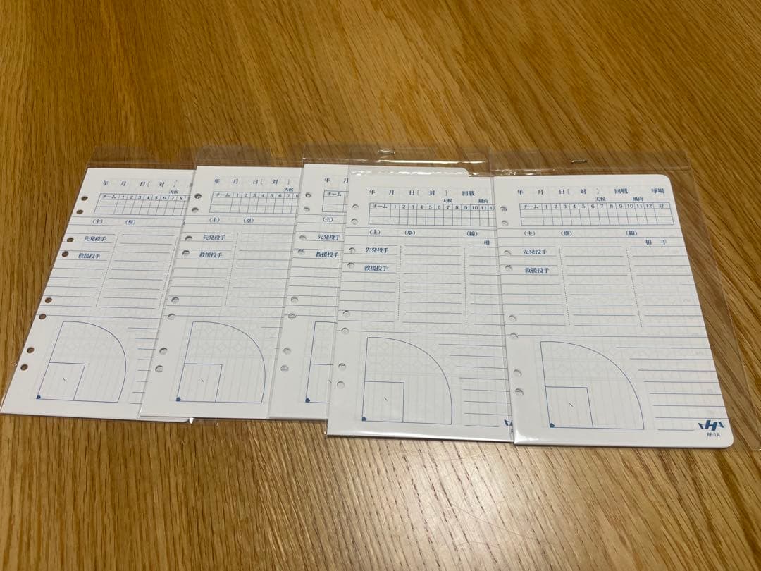 ハタケヤマ　野球手帳カバー付属品付