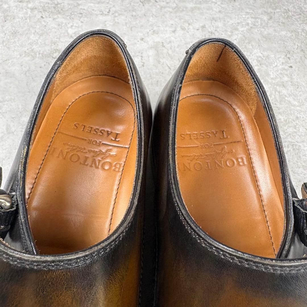 ボントーニ BONTONI レザー 本革　シューズ 38 1/2 ブラウン