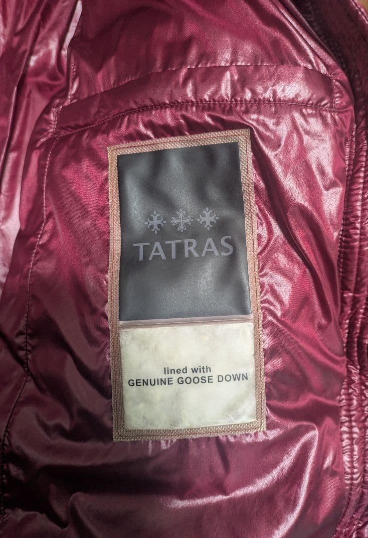森ダイコンTATRAS タトラス　ベルボ　ダウン　4✨️希少カラー　レッド