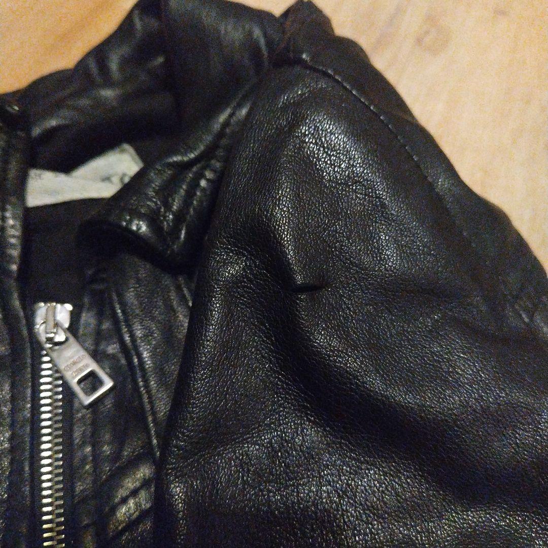 ピーター　giorgio brat　ラムスキン　ダブルジップレザージャケ