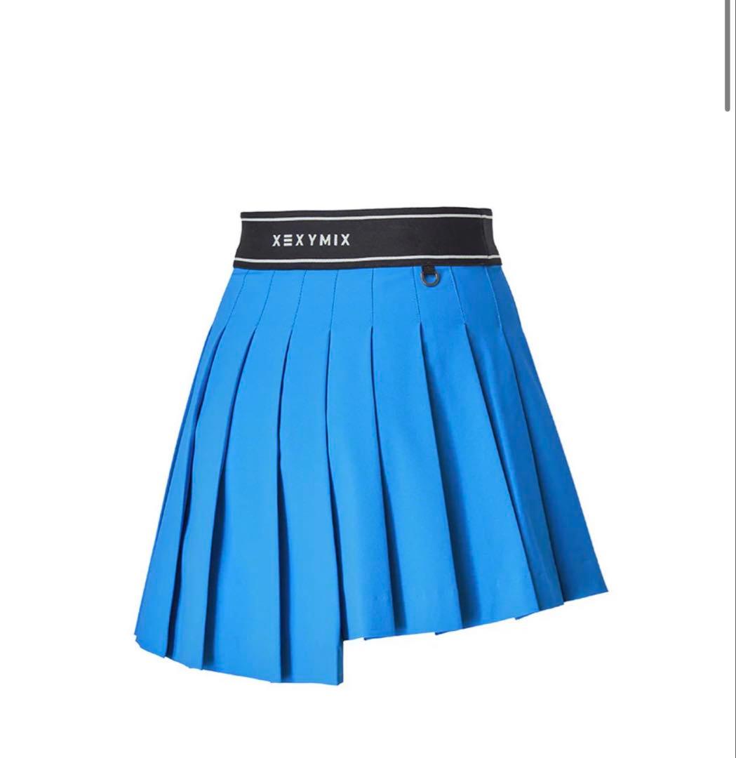 ゼクシーミックス美品】アシンメトリー キュロット プリーツスカートXS