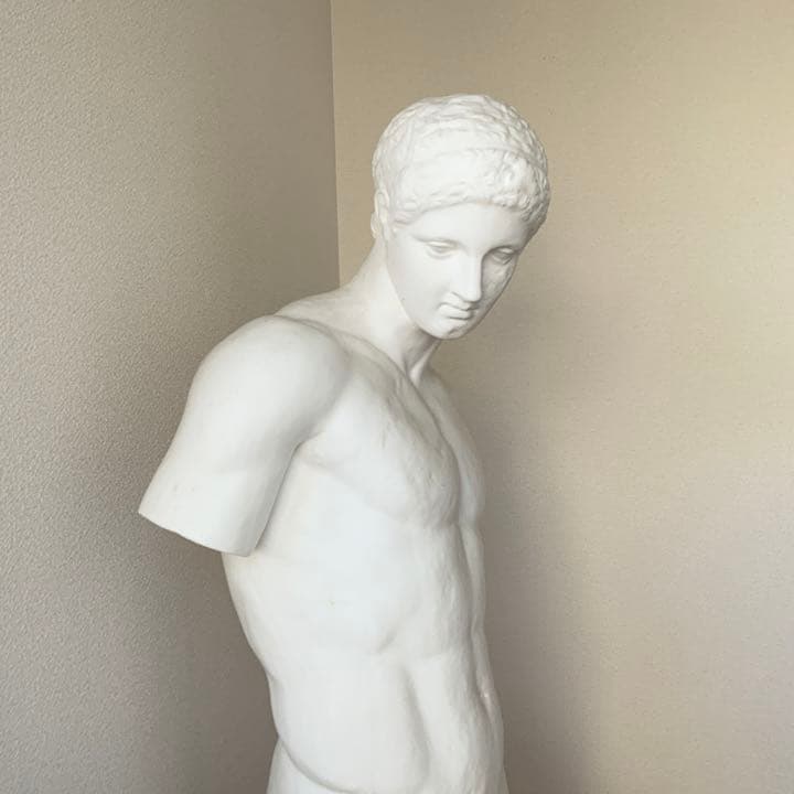 アンティーク 石膏像 「 円盤投げ半身像 」 - メルカリ