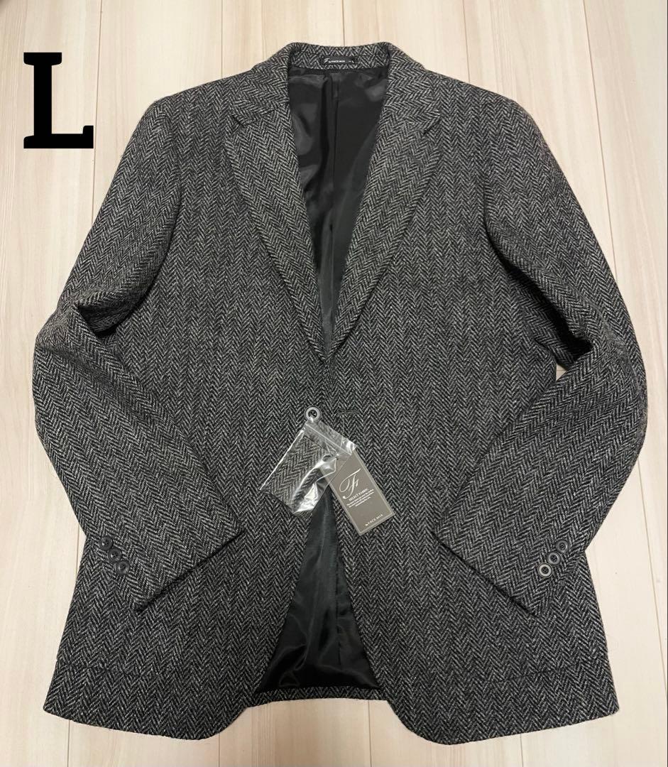 SALE‼️】ハリスツイード ヘリンボーン テーラードジャケット L - メルカリ