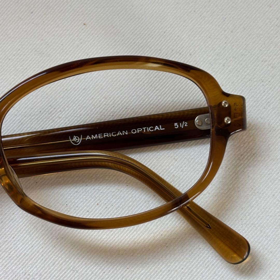 60’s AMERICAN OPTICAL 52/18 オーバル サングラス