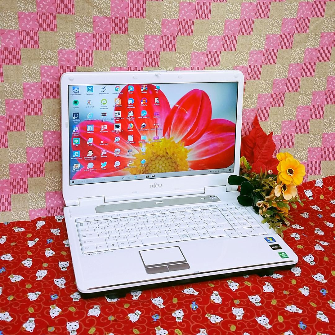 極上品/美品/大容量500GB！最新Win10搭載！ホワイト色/動画&画像編集