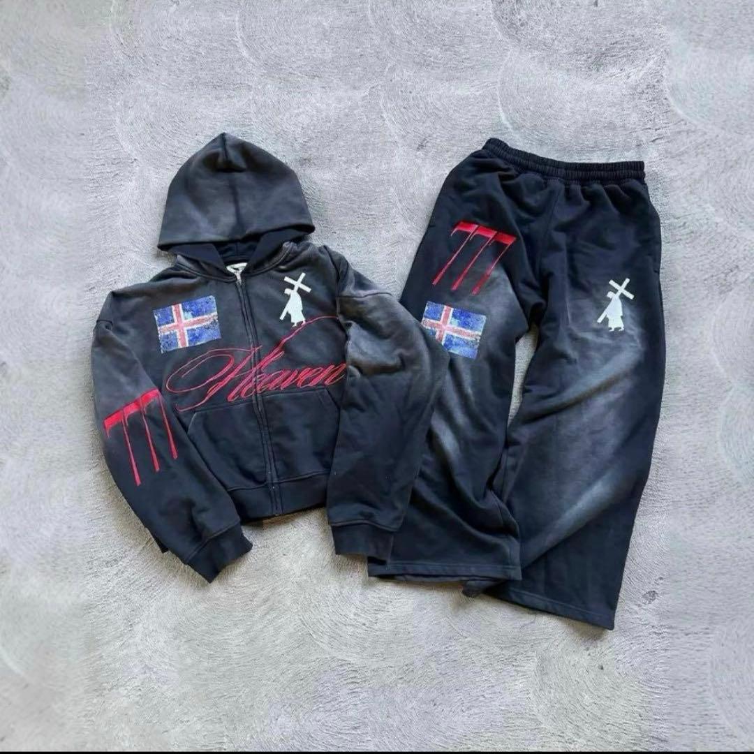 即日発送】スウェットセットアップ ダメージスウェット ダメージ加工