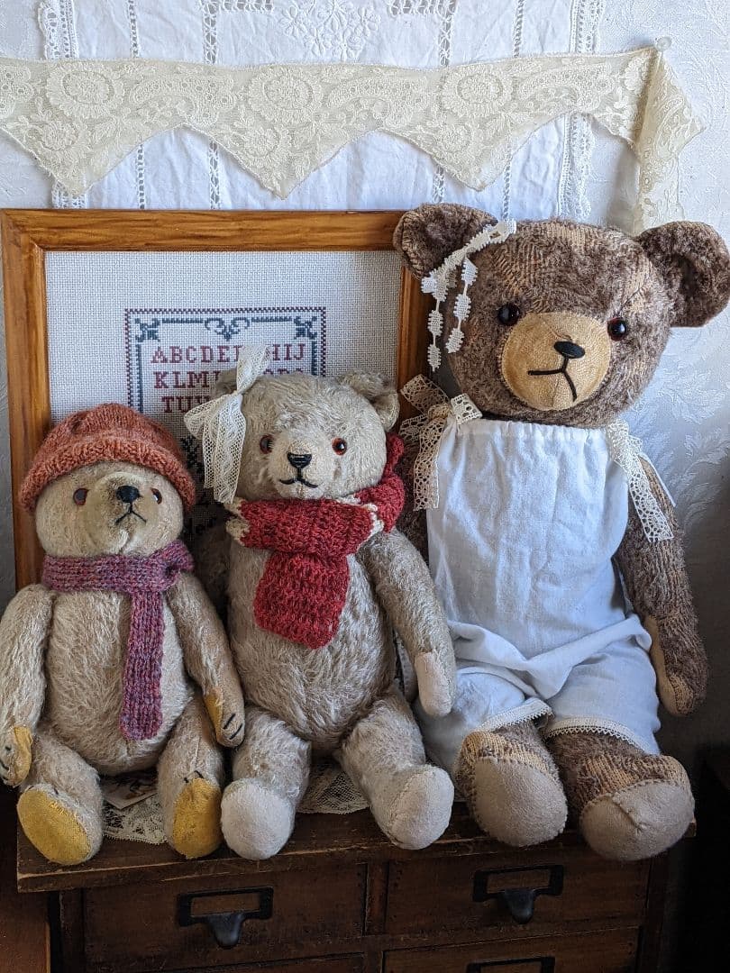 【h】アンティークベア　アンティークテディベア　ハーマン