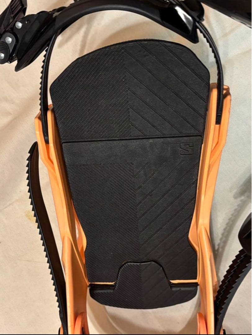 SALOMON スノーボードビンディング オレンジ/ブラック　M