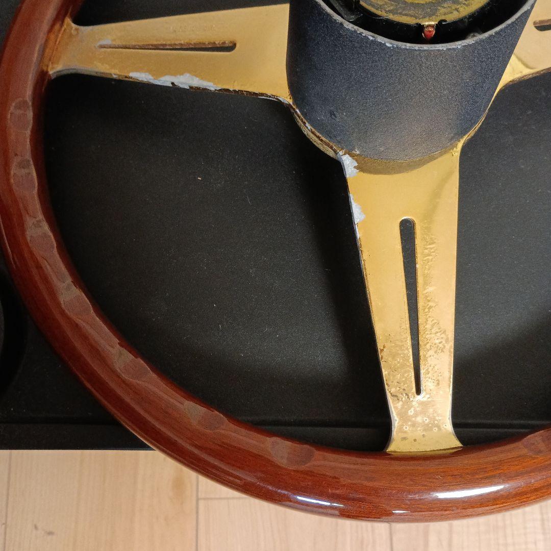 NARDI ナルディ ウッドステアリング ゴールド金メッキローライダー