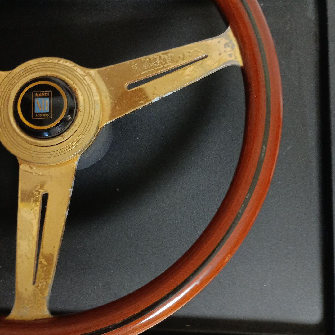 NARDI ナルディ ウッドステアリング ゴールド金メッキローライダー