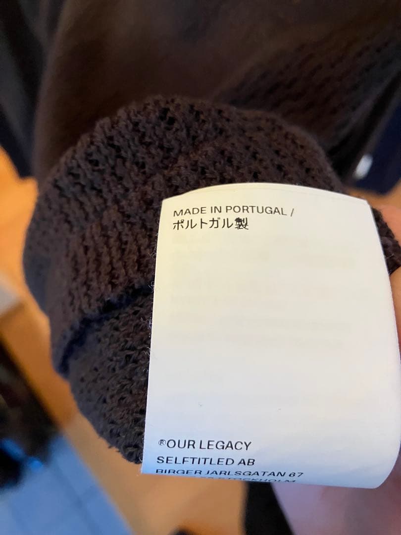 トップス ourlegacy SHRUNKEN FULLZIP POLO