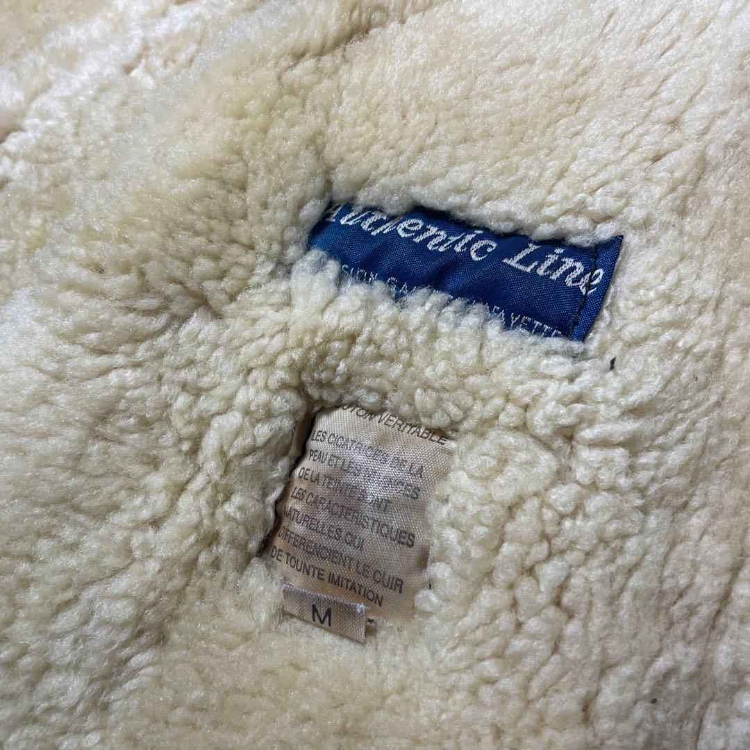 B-3型 フライトジャケット　ムートンシープスキン　ボア　レザー　M