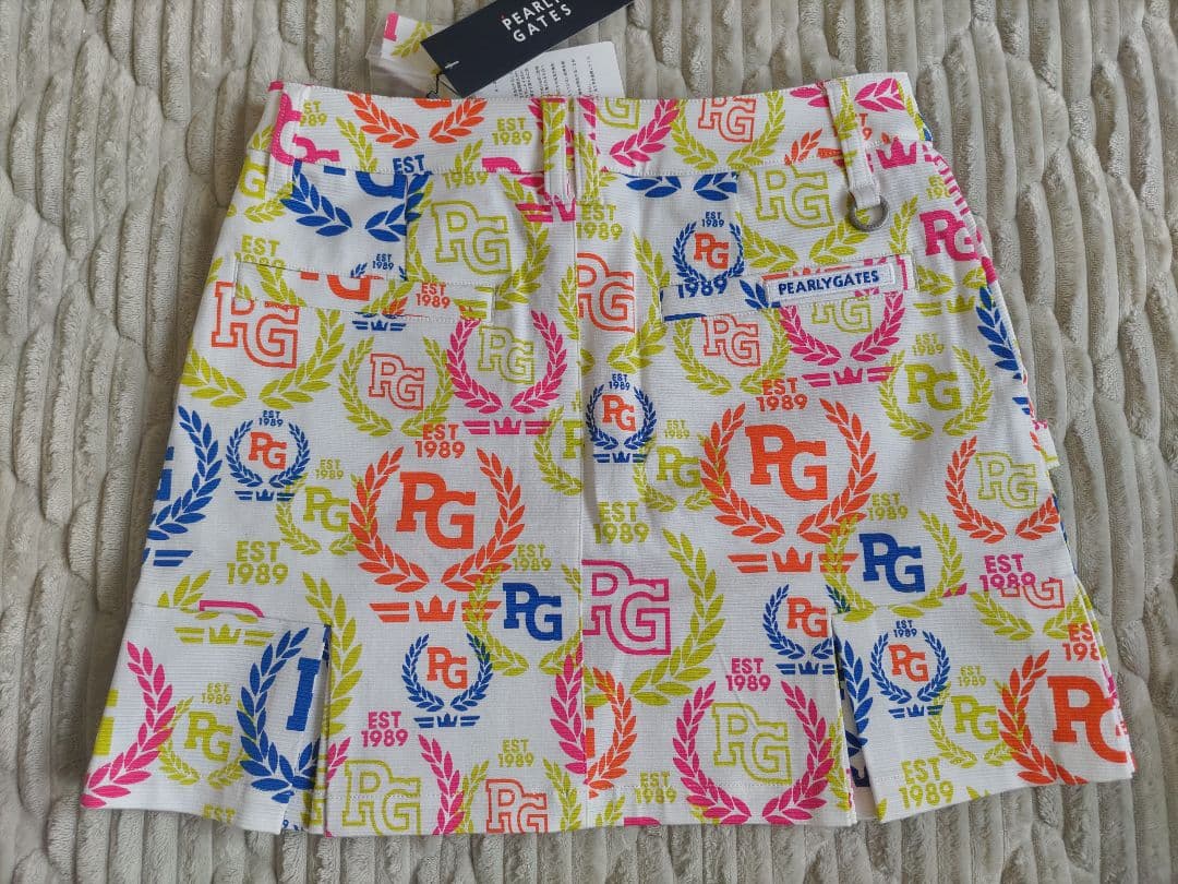 新品★パーリーゲイツ ペプラムプリーツスカート