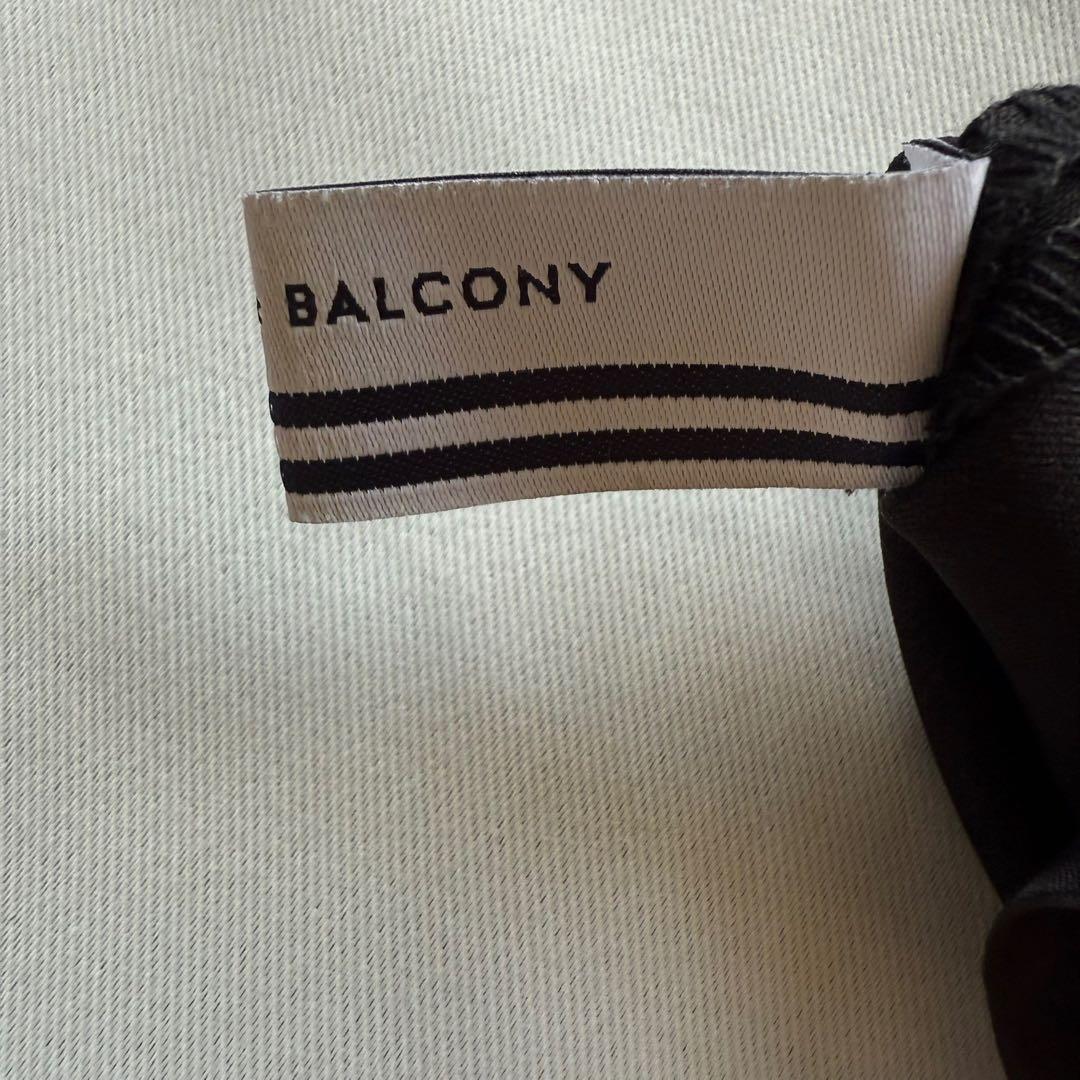 ボーダーズアットバルコニー　テーパードパンツ　ボトムス　ブラック　黒　36