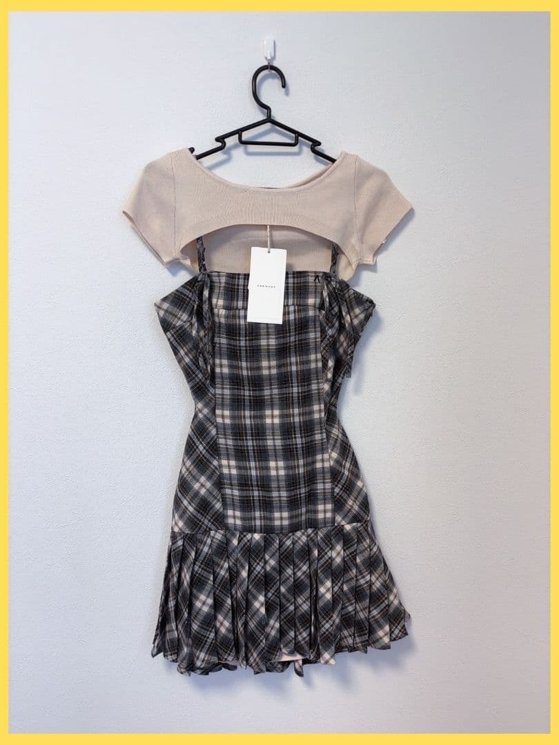 ANDMARY アンドマリー Karen check mini dress ANDMARY アンドマリー