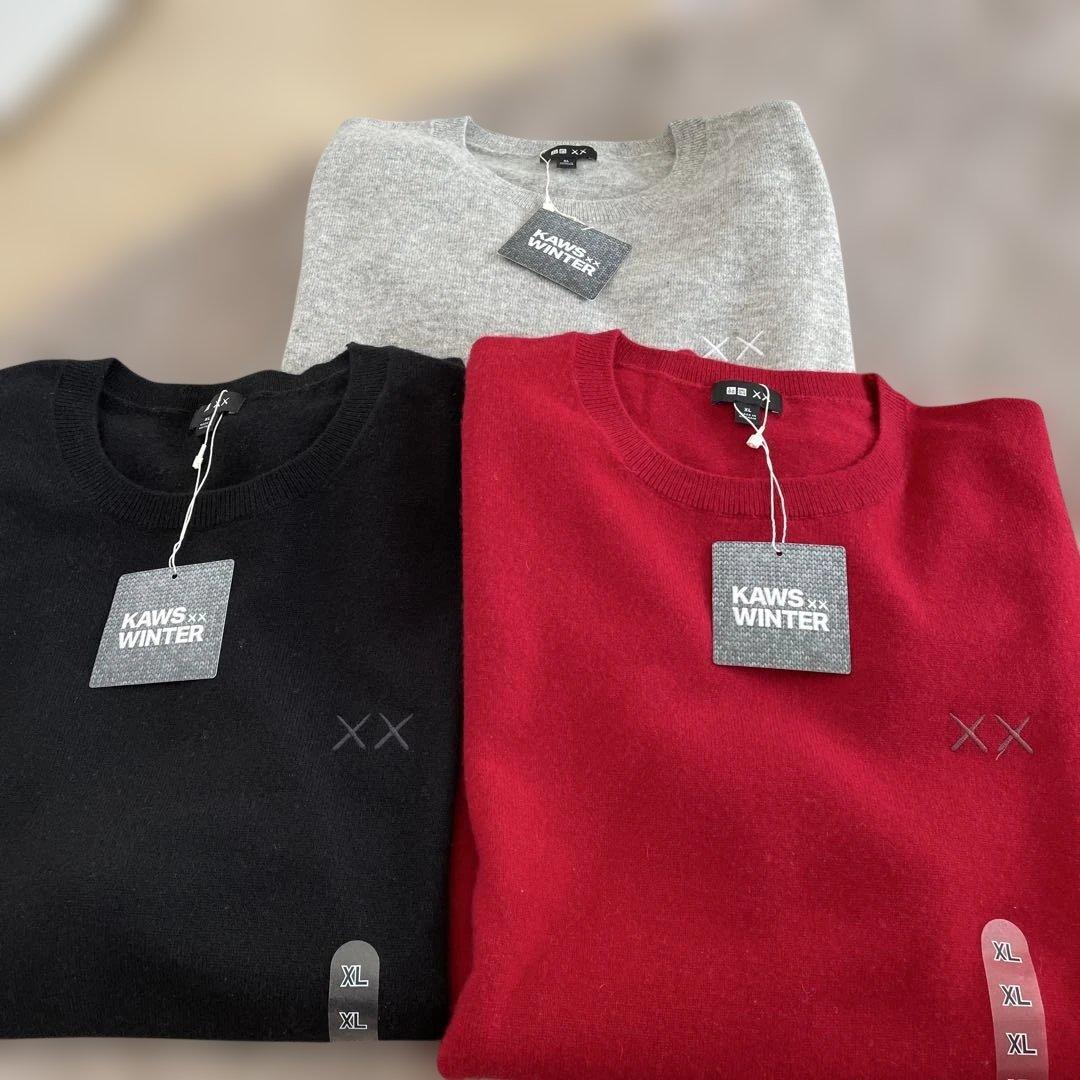 新品未使用 定価36,000円 KAWS カシミヤ100セーター XL 3色 - メルカリ