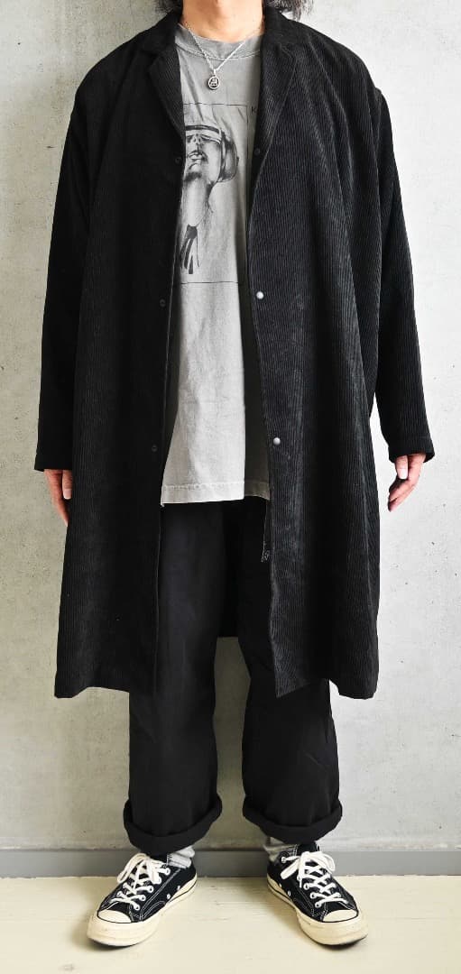 ユンドライ様専用/MUJI labo/コーデュロイ ロングシャツコート/L-XL