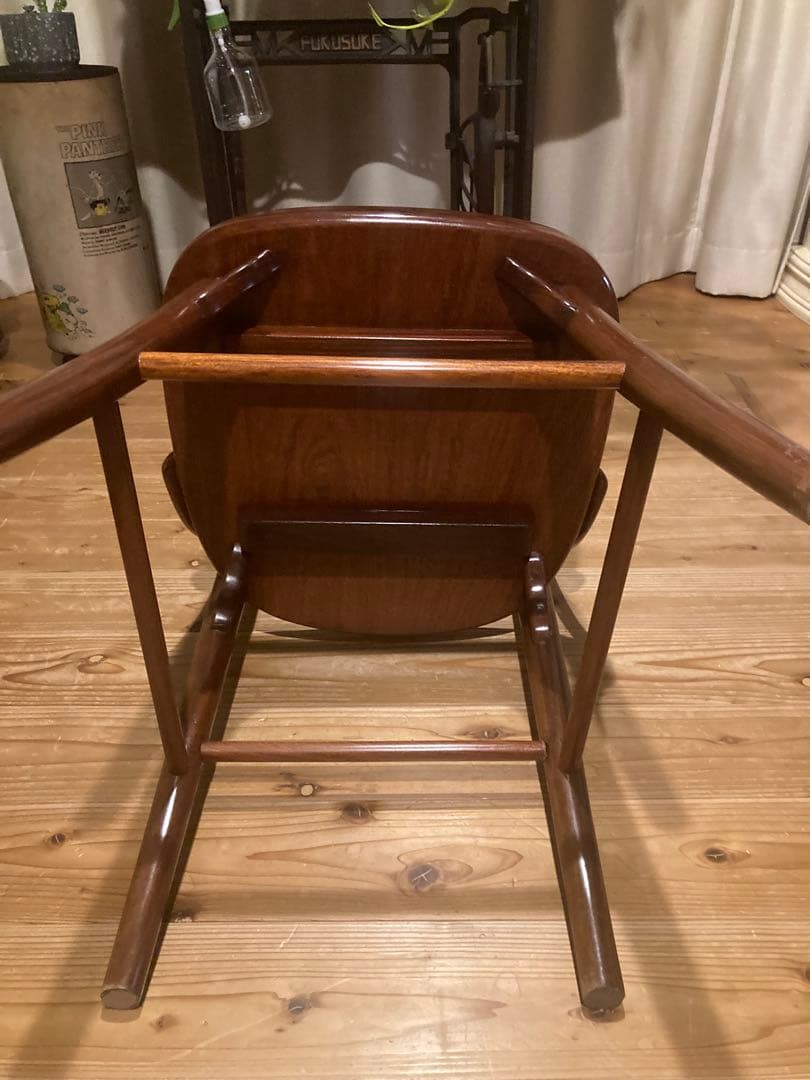 昭和レトロ 唐木家具 ダイニングチェア 曲木