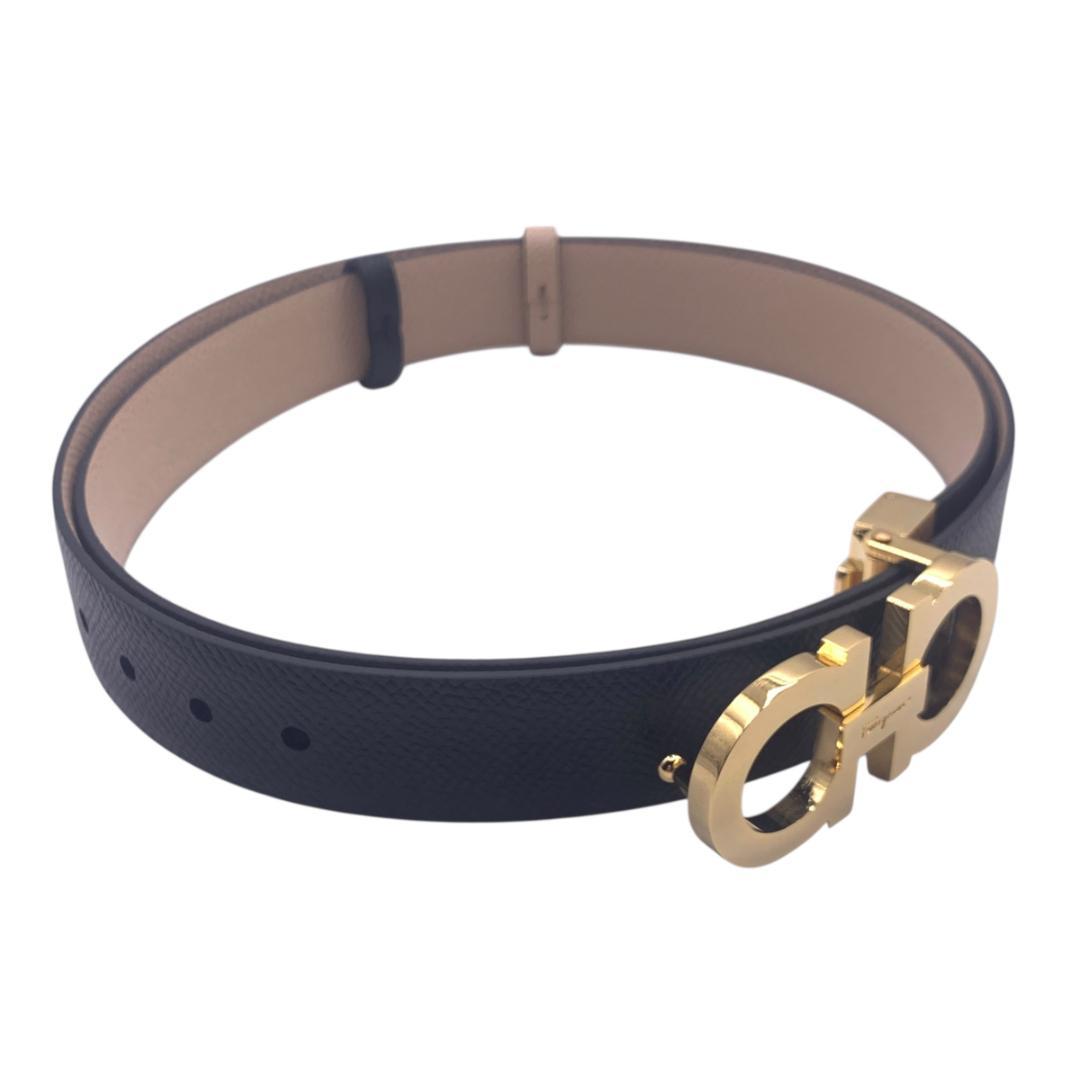 美品Ferragamo フェラガモ　ベルト リバーシブル　カット可 最大95cm