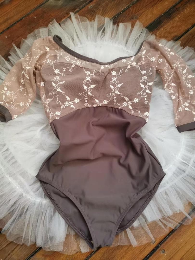 Dellalo Milanoデラロミラノ カスタマイズレオタードL モカ色 - メルカリ