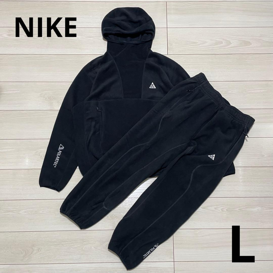 ナイキ ACG Wolf Tree ポーラテック フリース 上下セット L 黒 - メルカリ