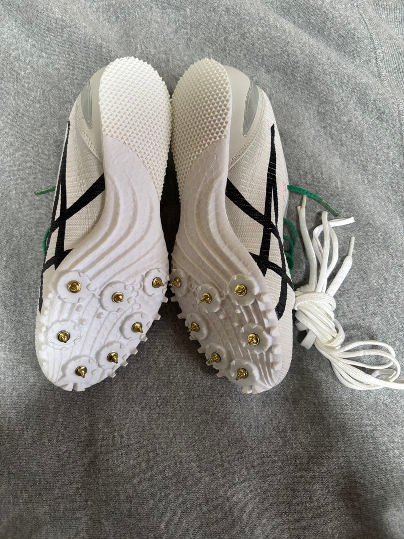 ASICS アシックス 陸上スパイクシューズ 24.5cm ホワイト/ブラック