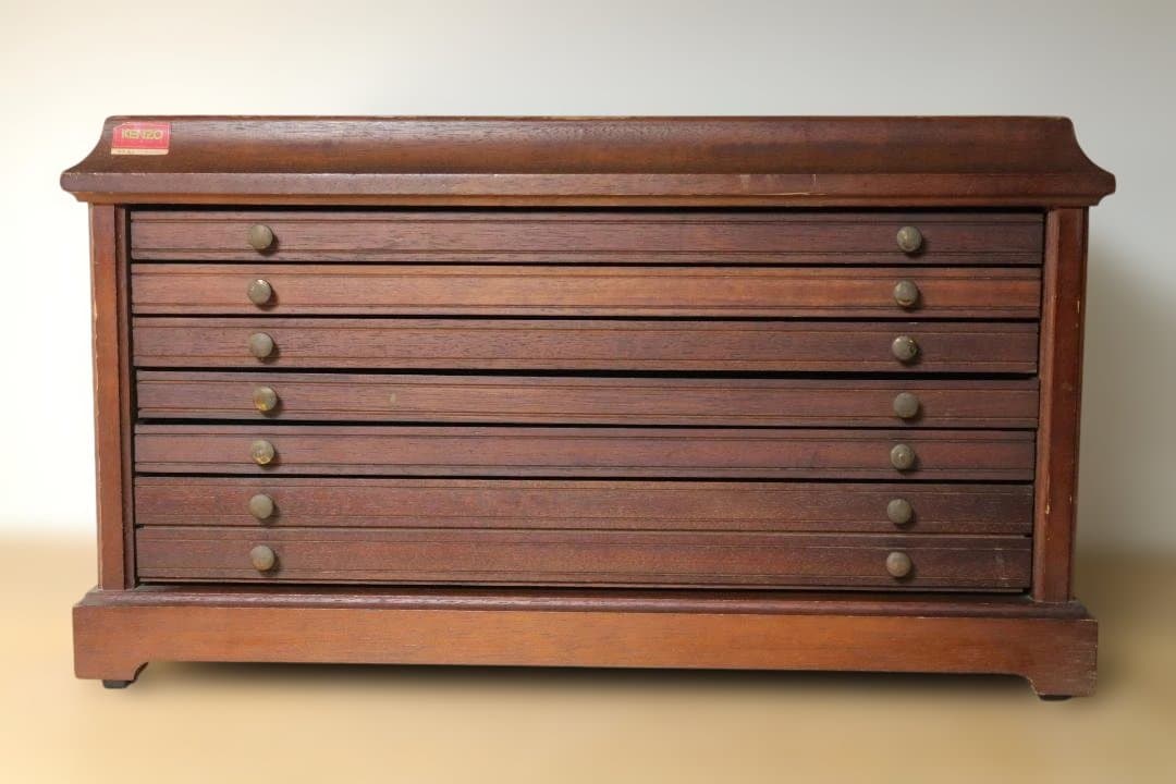 フランクリンミント レンズ  収納ケース 木箱 レトロ