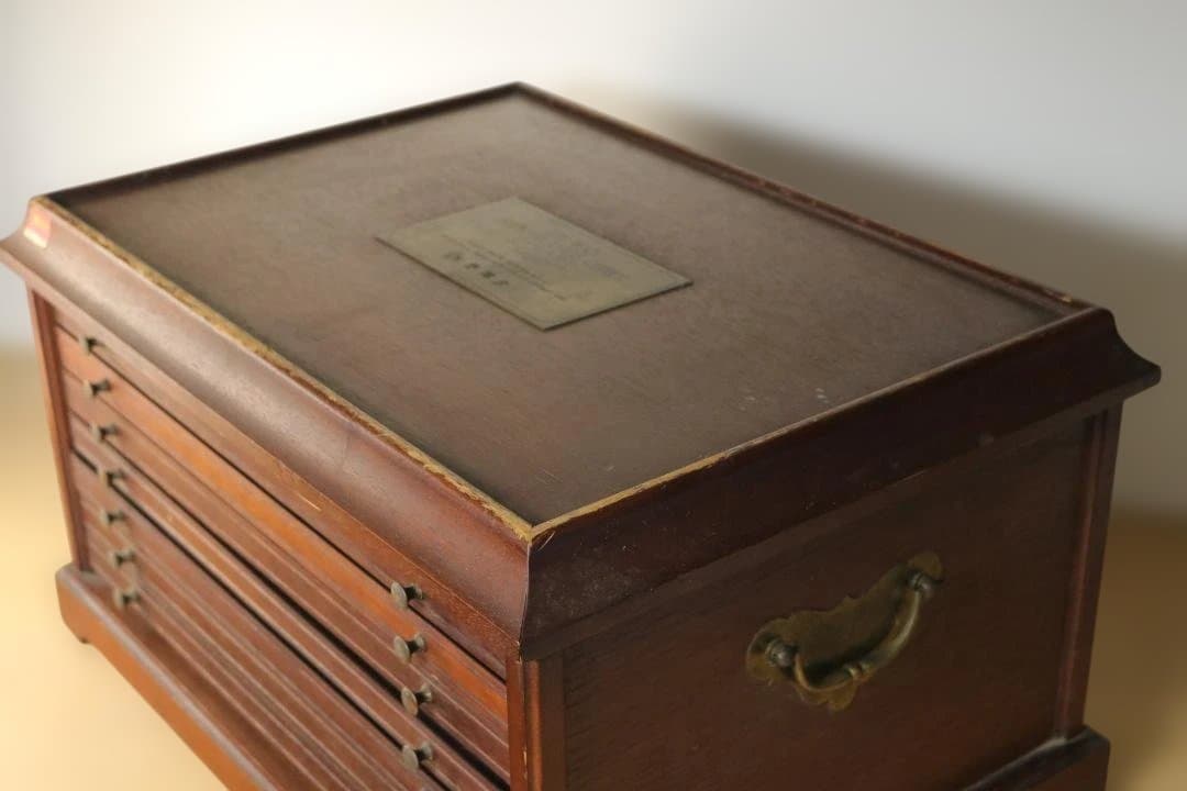 フランクリンミント レンズ  収納ケース 木箱 レトロ