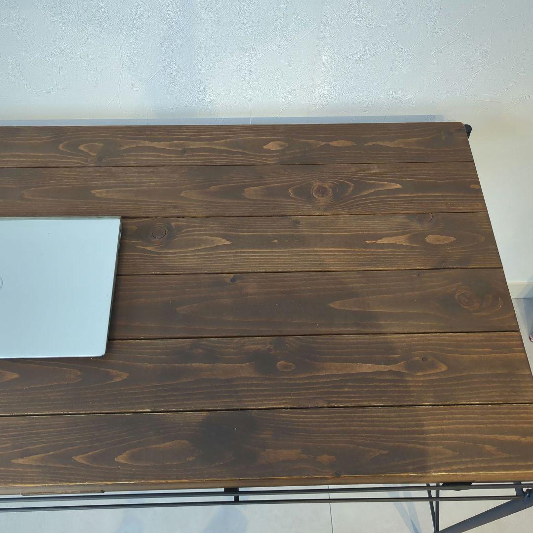 【送料込み】ヴィンテージ風がおしゃれ！パイン無垢材×アイアンの「ケルト デスク」