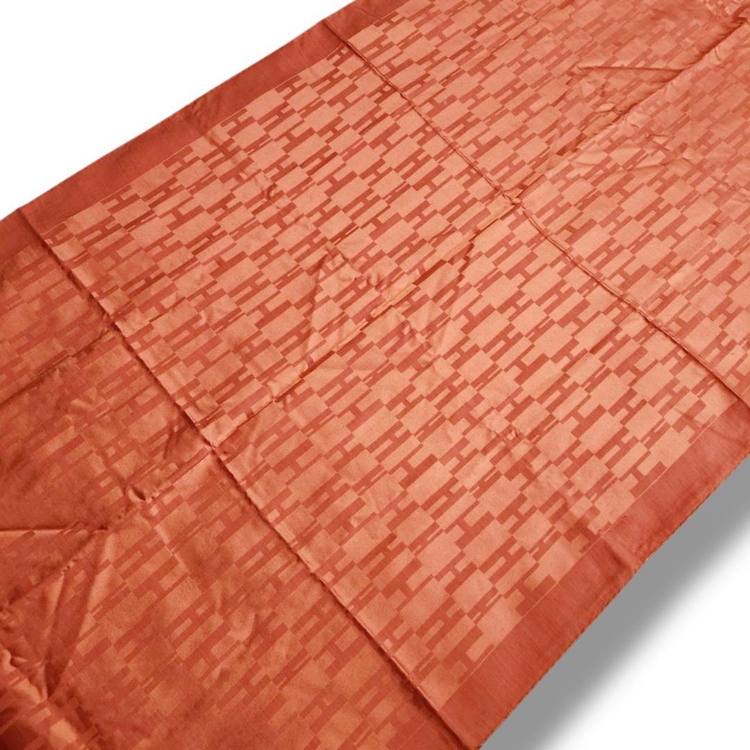 【美品 75×180】エルメス ストール《グランアッシュ》H柄総柄 オレンジ