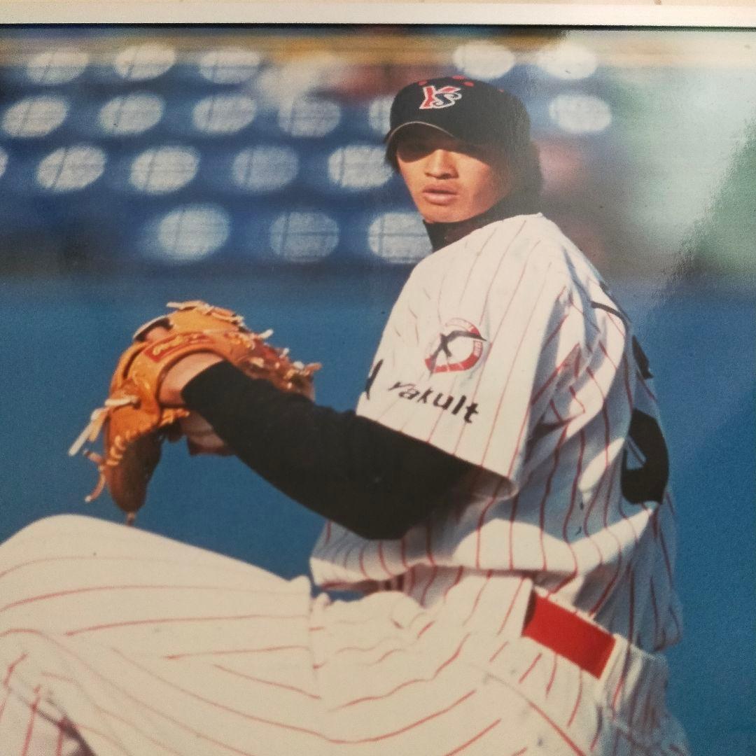 ヤクルトスワローズ　五十嵐亮太　直筆サイン入りパネル　A3