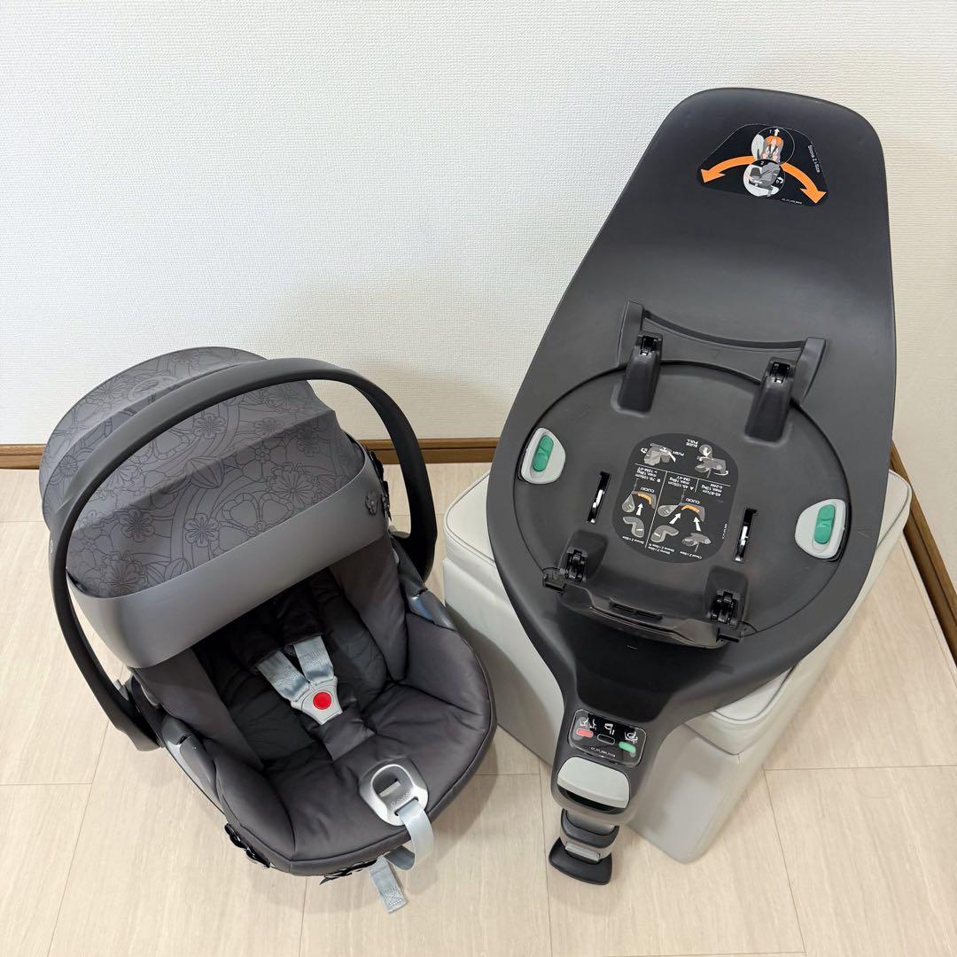【希少】cybex cloudZ i-size➕baseZ シンプリーフラワーズ